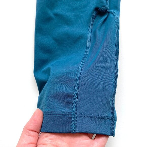 Nike Power Epic Lux Dri-FIT Capri Running Leggings Womens XS Teal Cropped Pocket - Picture 8 of 14